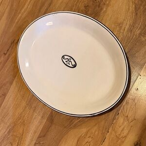 Large Beautiful Oval Ceramic Serving Platter